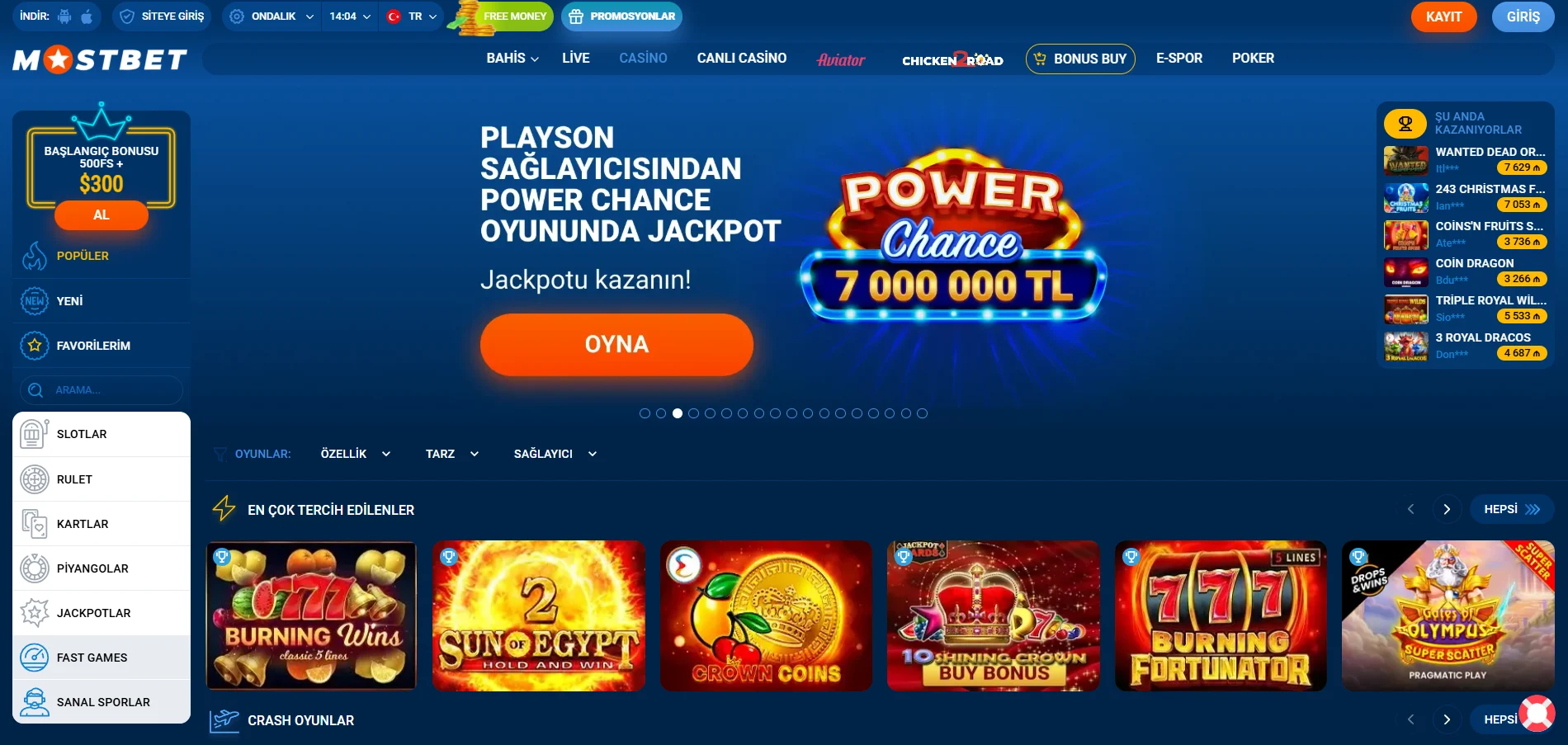 Mostbet giriş ve hesap oluşturma adımları