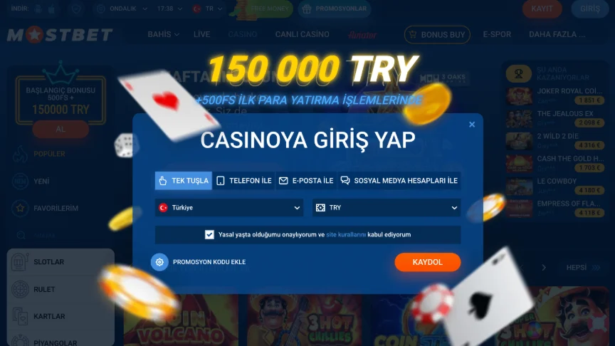 Mostbet giriş: adım adım kayıt rehberi